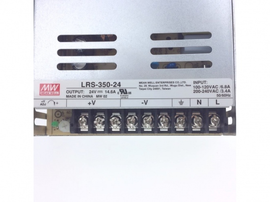 Voeding 24 Volt / 350W / 14,6A gelijkspanning Meanwell LRS-350-24